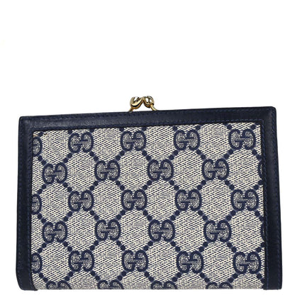 Gucci Navy GG Bifold Wallet