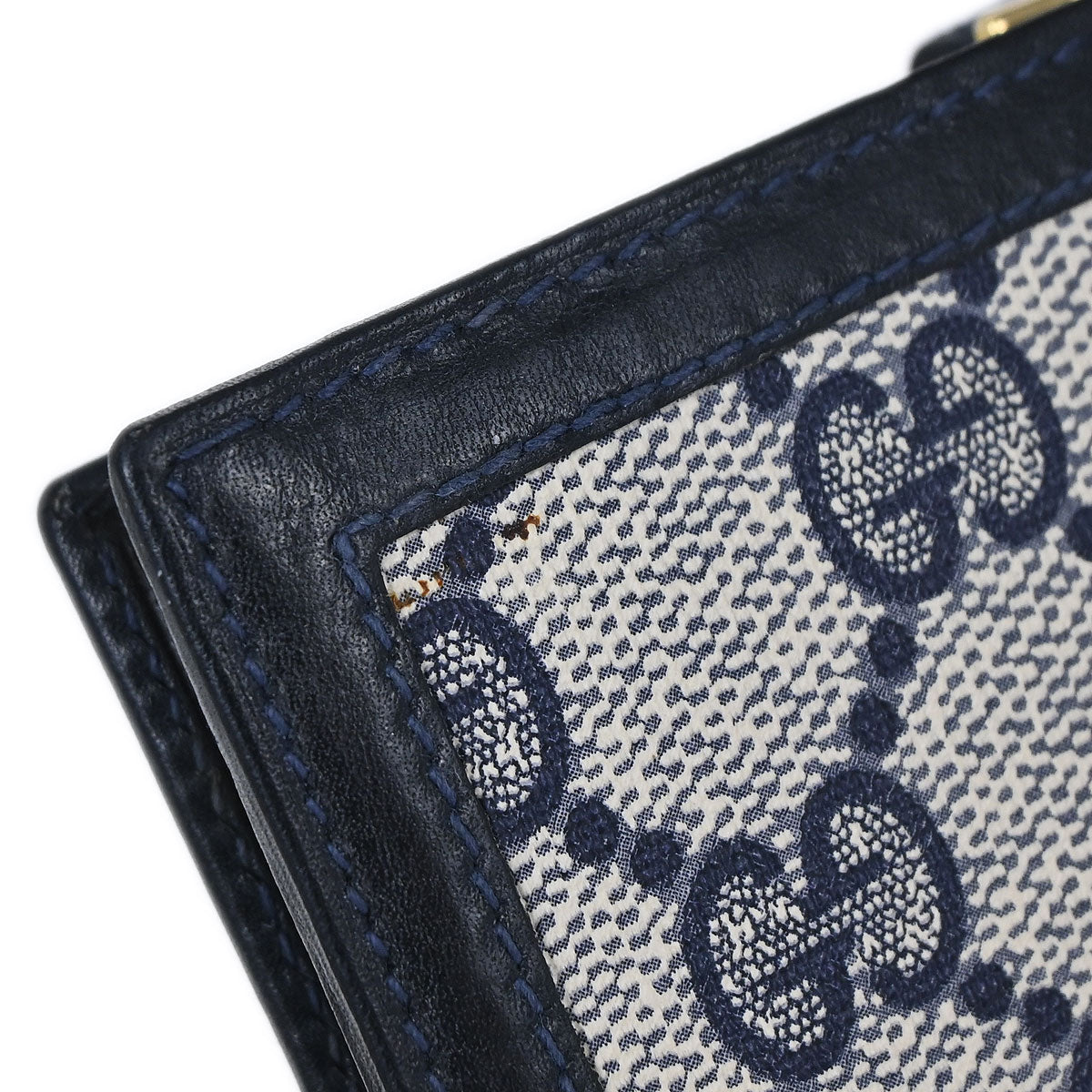 Gucci Navy GG Bifold Wallet