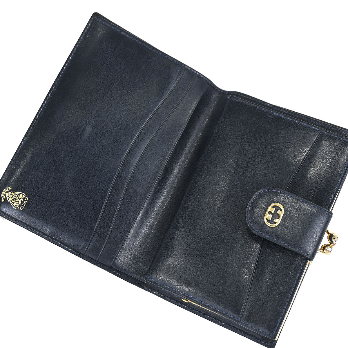Gucci Navy GG Bifold Wallet