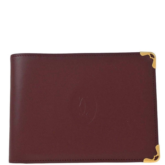 Cartier Bordeaux Must de Cartier Bifold Wallet