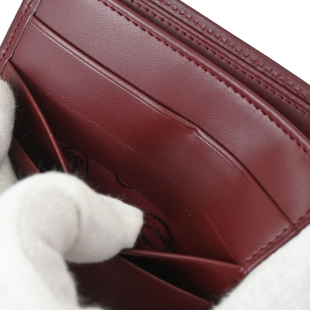 Cartier Bordeaux Must de Cartier Bifold Wallet