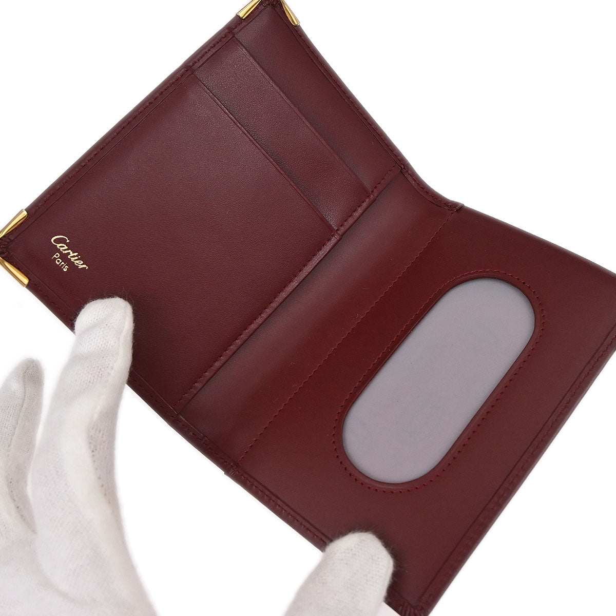 Cartier Must de Cartier Bordeaux Leather Cardholder