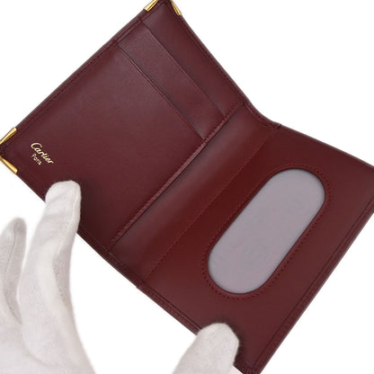 Cartier Must de Cartier Bordeaux Leather Cardholder