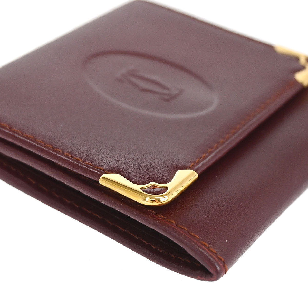 Cartier Must de Cartier Bordeaux Coin Purse Wallet
