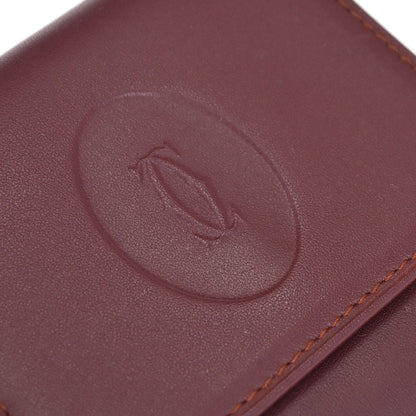 Cartier Must de Cartier Bordeaux Coin Purse Wallet