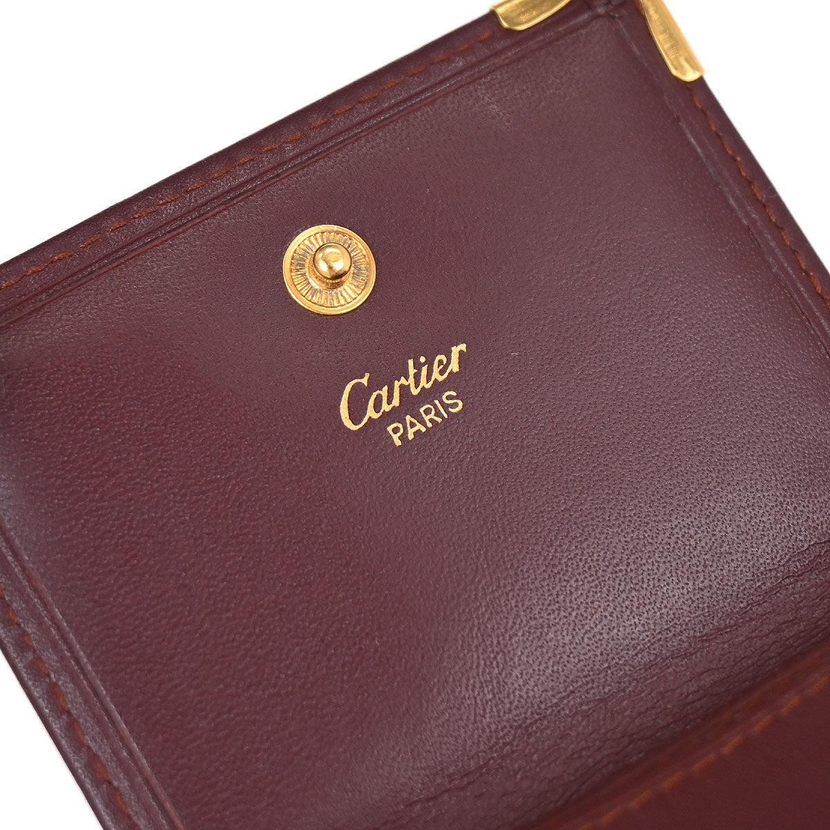 Cartier Must de Cartier Bordeaux Coin Purse Wallet