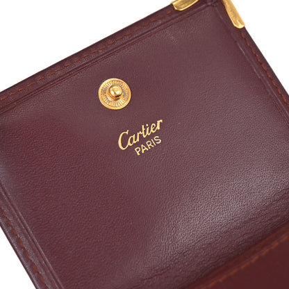 Cartier Must de Cartier Bordeaux Coin Purse Wallet