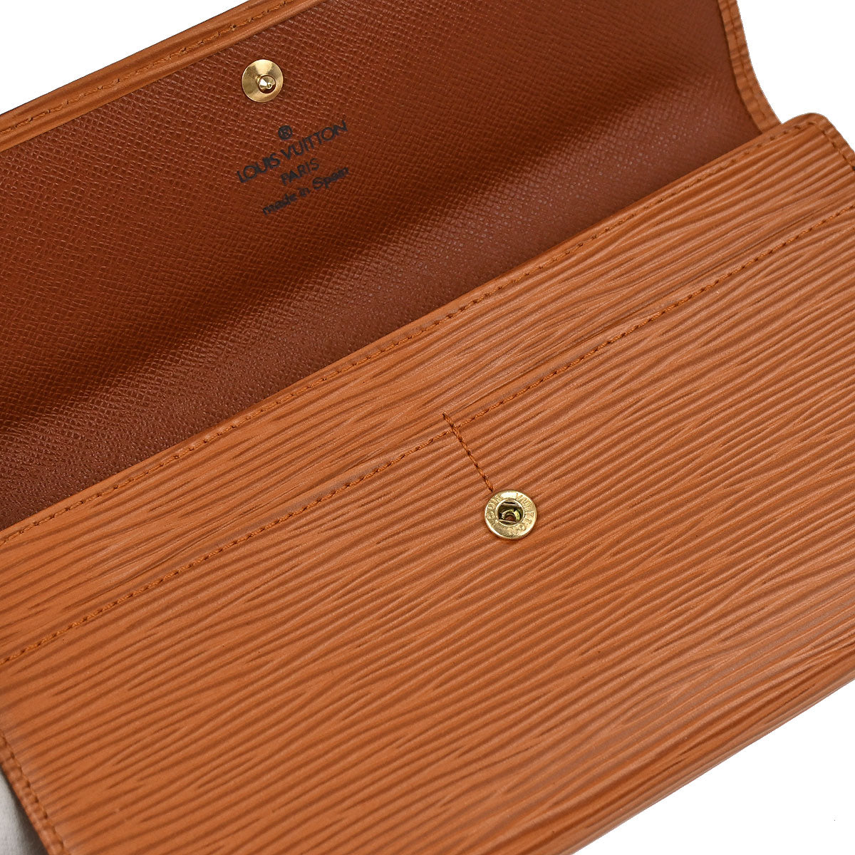 Louis Vuitton 1999 Brown Epi Porte Monnaie Credit Wallet M63578