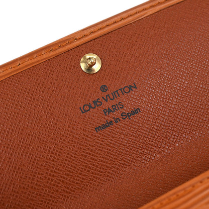 Louis Vuitton 1999 Brown Epi Porte Monnaie Credit Wallet M63578