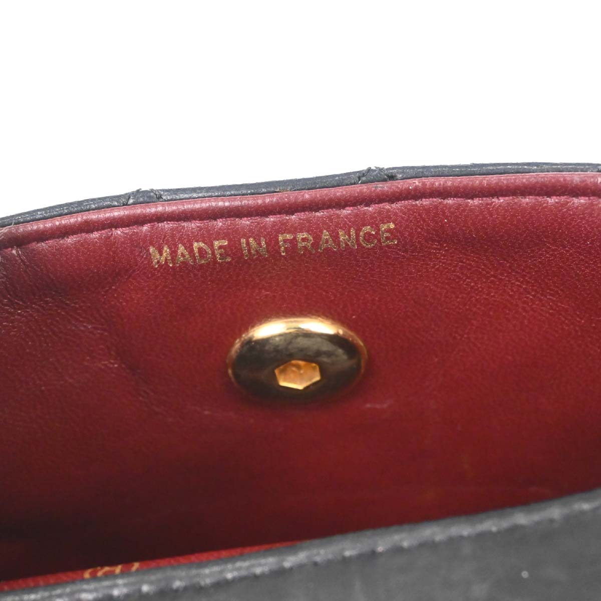 Chanel 1989-1991 Black Lambskin Straight Flap Shoulder Bag