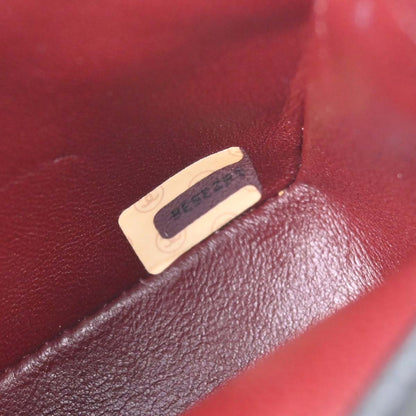 Chanel 1989-1991 Black Lambskin Straight Flap Shoulder Bag