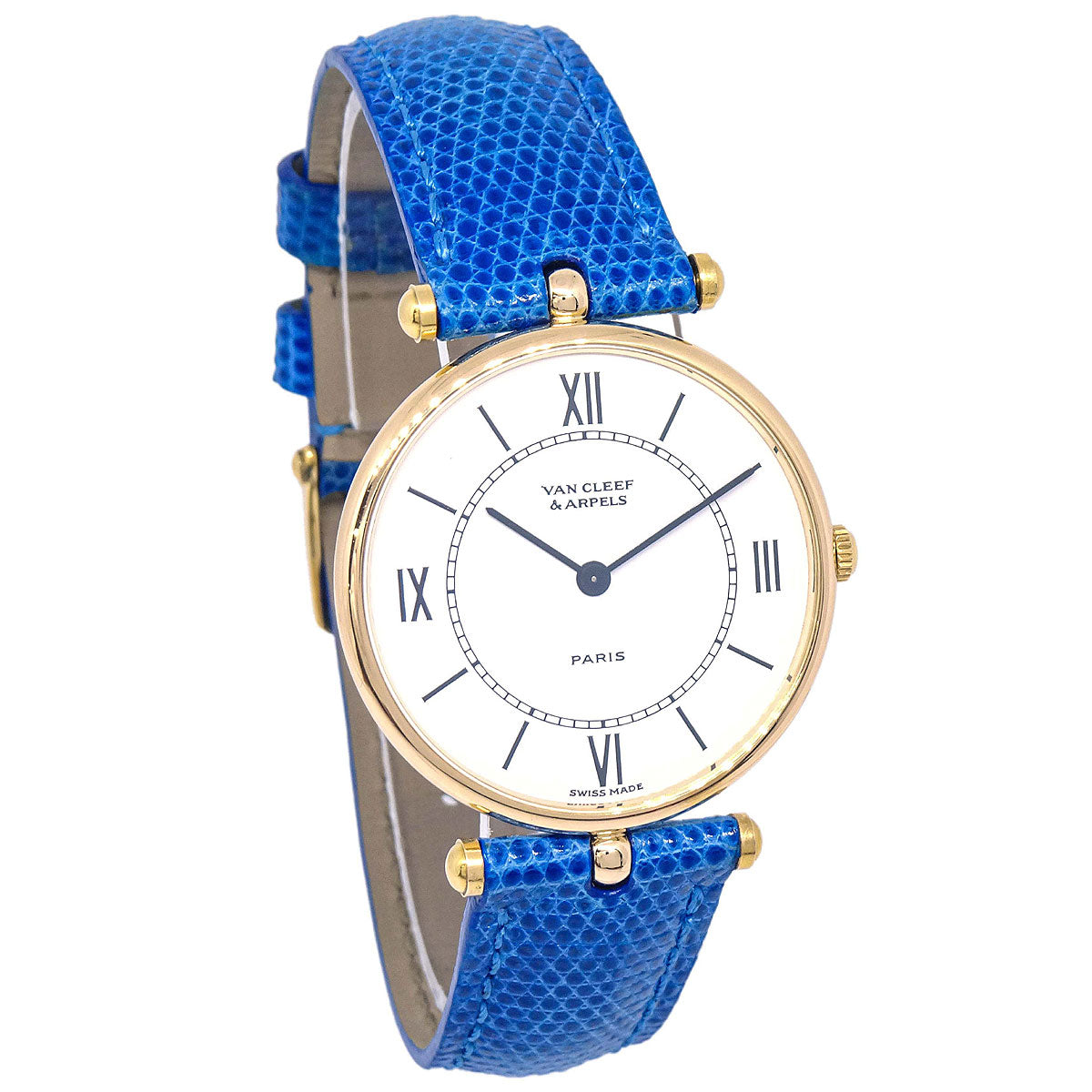 Van Cleef & Arpels * Classic Watch 27mm Ref.18101 Quartz 18KYG Lizard