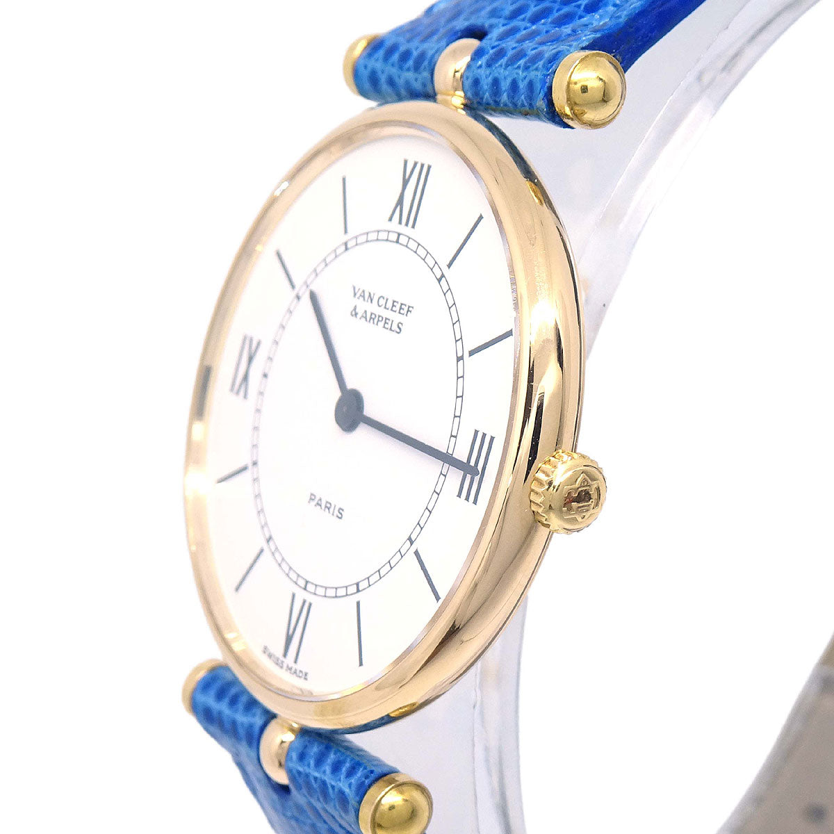 Van Cleef & Arpels * Classic Watch 27mm Ref.18101 Quartz 18KYG Lizard