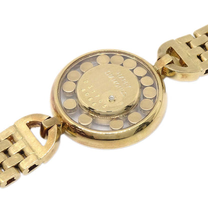 Chopard Happy Diamonds Ref.20/4566 Quartz Watch 18KYG Diamond Emerald