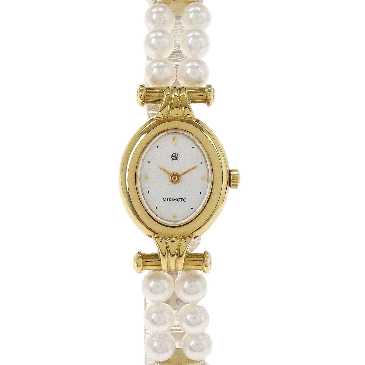 Mikimoto JAL Pearl Quartz Watch SS