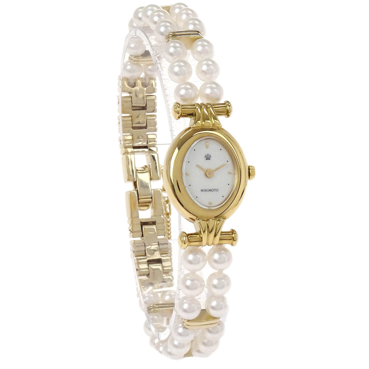 Mikimoto JAL Pearl Quartz Watch SS