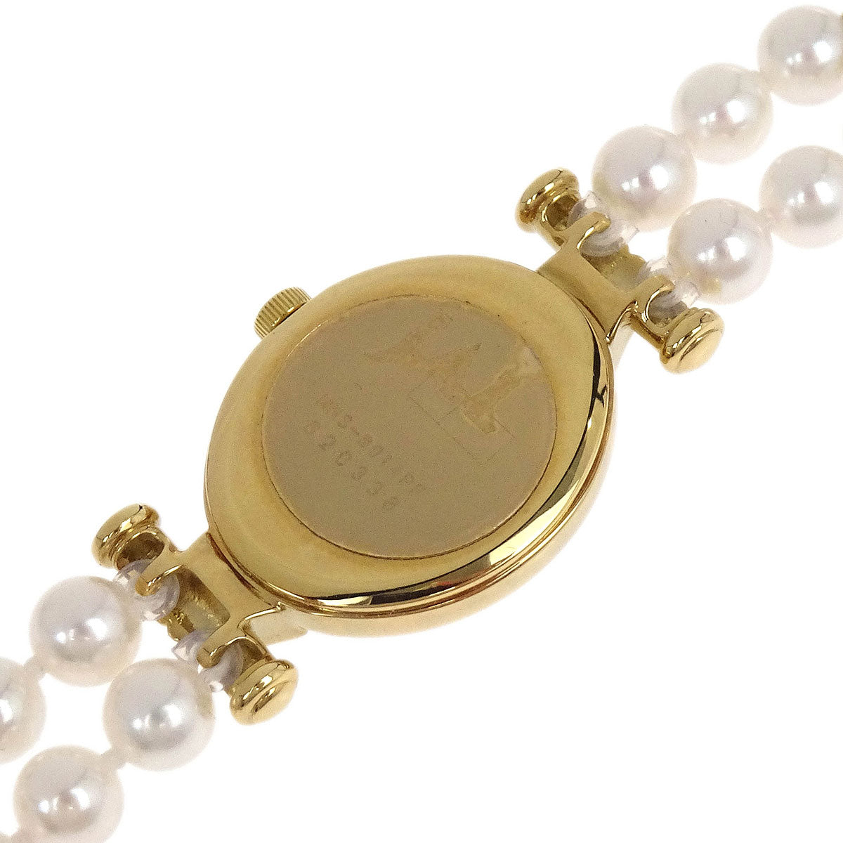 Mikimoto JAL Pearl Quartz Watch SS