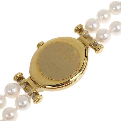 Mikimoto JAL Pearl Quartz Watch SS