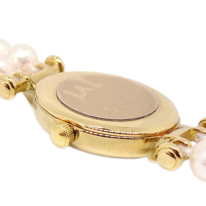 Mikimoto JAL Pearl Quartz Watch SS