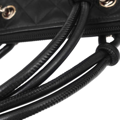 Chanel Black Calfskin Cambon Ligne Handbag
