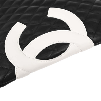 Chanel Black Calfskin Cambon Ligne Handbag