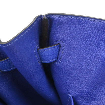 Hermes Blue Electric Togo Birkin 35 Handbag