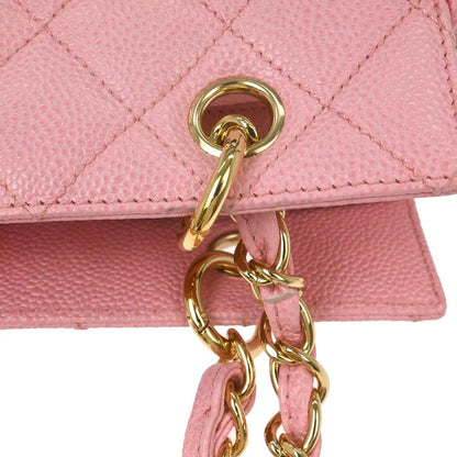 Chanel Pink Caviar Skin Petite Timeless Tote PTT Chain Handbag