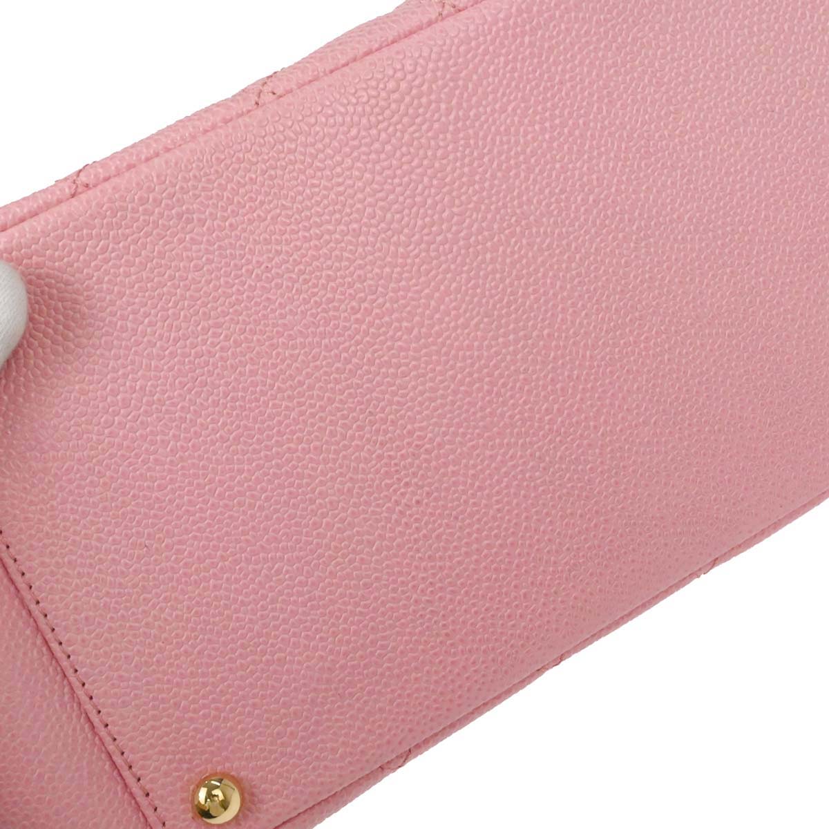 Chanel Pink Caviar Skin Petite Timeless Tote PTT Chain Handbag