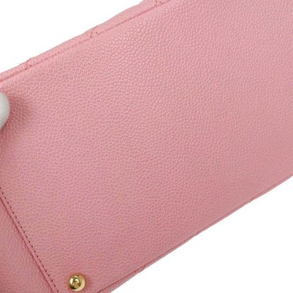 Chanel Pink Caviar Skin Petite Timeless Tote PTT Chain Handbag