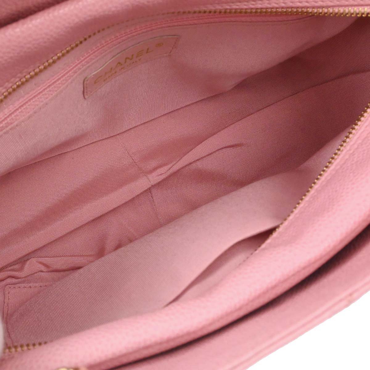 Chanel Pink Caviar Skin Petite Timeless Tote PTT Chain Handbag