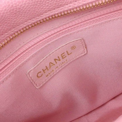 Chanel Pink Caviar Skin Petite Timeless Tote PTT Chain Handbag