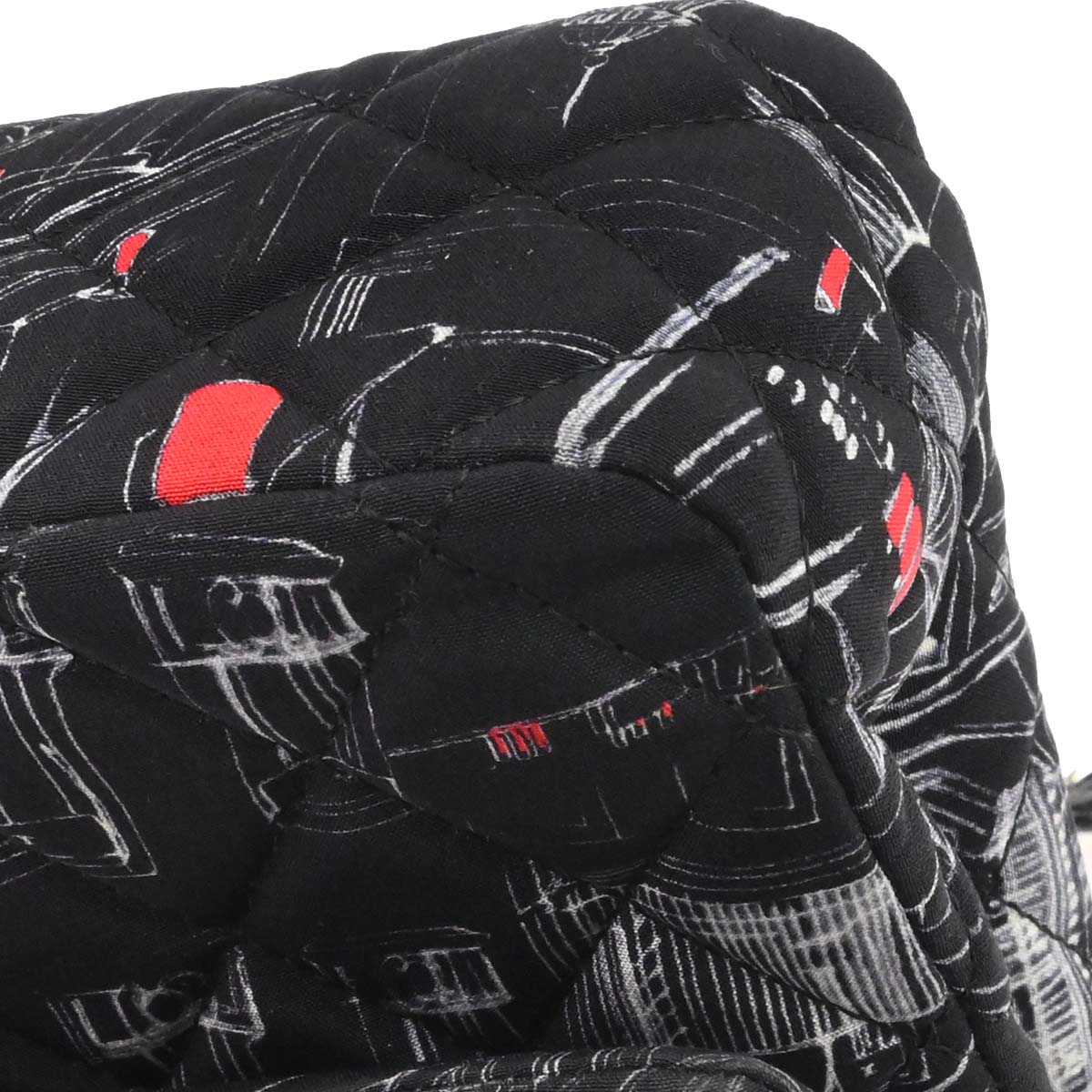 Chanel Black Nylon Medium Classic Double Flap Shoulder Bag