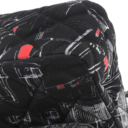 Chanel Black Nylon Medium Classic Double Flap Shoulder Bag