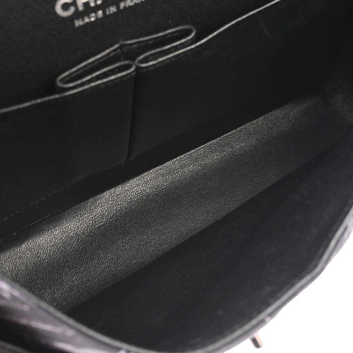 Chanel Black Nylon Medium Classic Double Flap Shoulder Bag