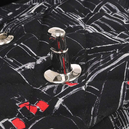 Chanel Black Nylon Medium Classic Double Flap Shoulder Bag