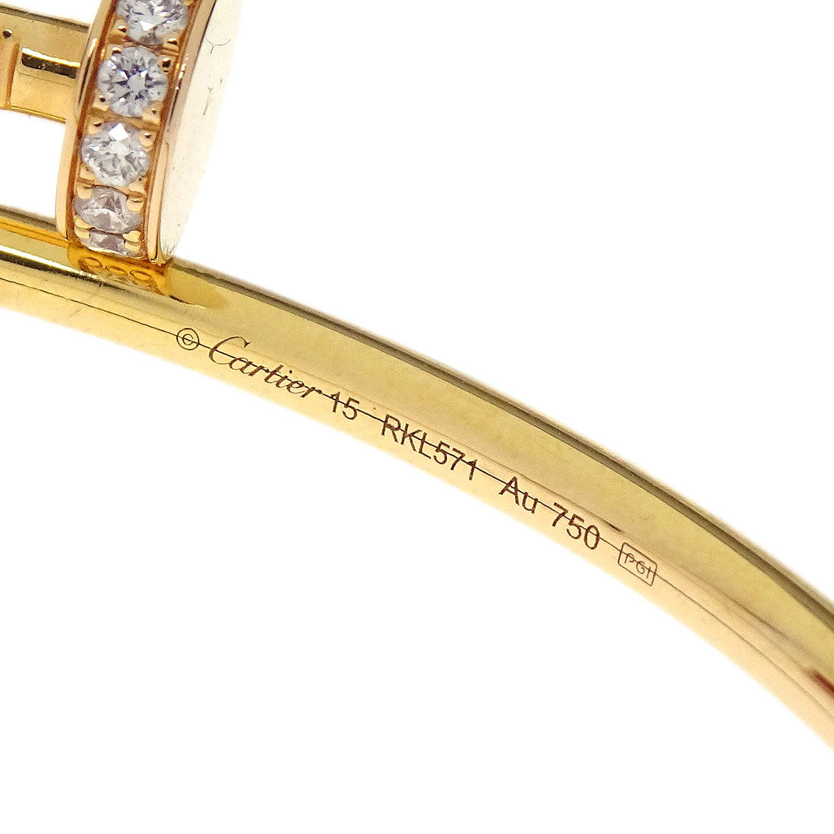 Cartier Juste Un Clou Bracelet #15 Au750 Diamond Jewelry