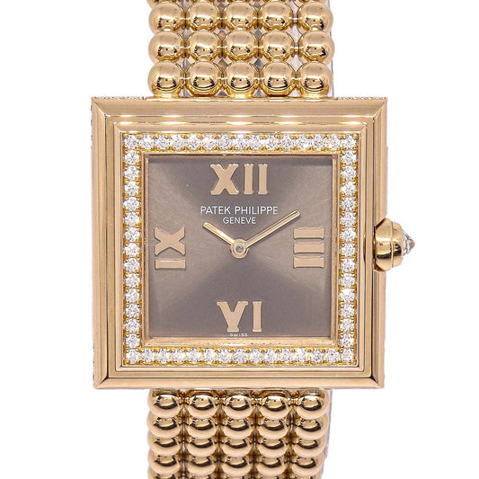 Patek Philippe Gondolo Ref.4868/1R-010 Quartz Watch 18KYG Diamond