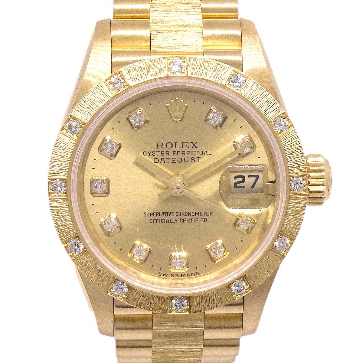 Rolex Oyster Perpetual Datejust 26mm Ref.79288 Watch 18KYG Diamond