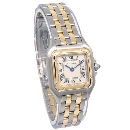 Cartier Panthere SM 2-Row Ref.1120 Quartz Watch 18KYG SS