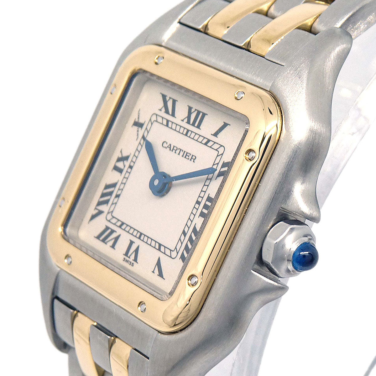 Cartier Panthere SM 2-Row Ref.1120 Quartz Watch 18KYG SS