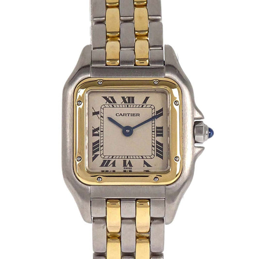 Cartier Panthere SM 2-Row 22mm Ref.66921 Quartz Watch 18KYG SS