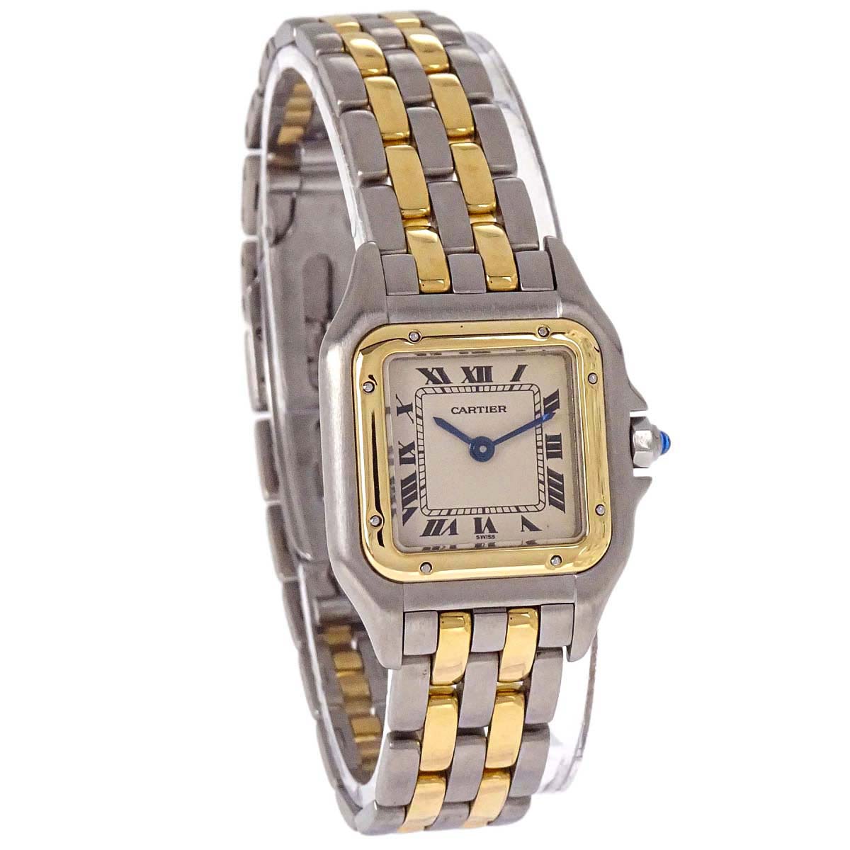 Cartier Panthere SM 2-Row 22mm Ref.66921 Quartz Watch 18KYG SS