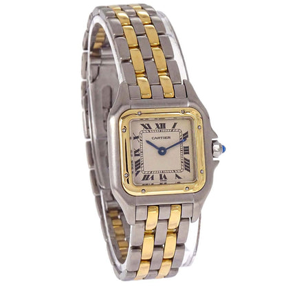 Cartier Panthere SM 2-Row 22mm Ref.66921 Quartz Watch 18KYG SS