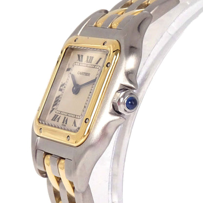Cartier Panthere SM 2-Row 22mm Ref.66921 Quartz Watch 18KYG SS