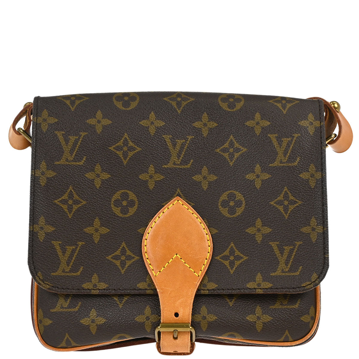Louis Vuitton Monogram Cartouchiere MM Shoulder Bag M51253