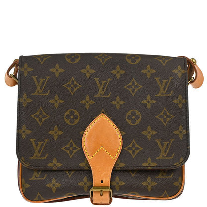 Louis Vuitton Monogram Cartouchiere MM Shoulder Bag M51253