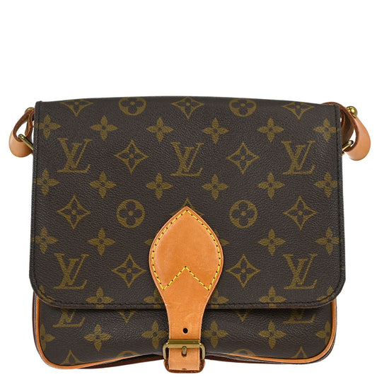 Louis Vuitton Monogram Cartouchiere MM Shoulder Bag M51253