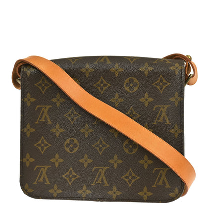Louis Vuitton Monogram Cartouchiere MM Shoulder Bag M51253