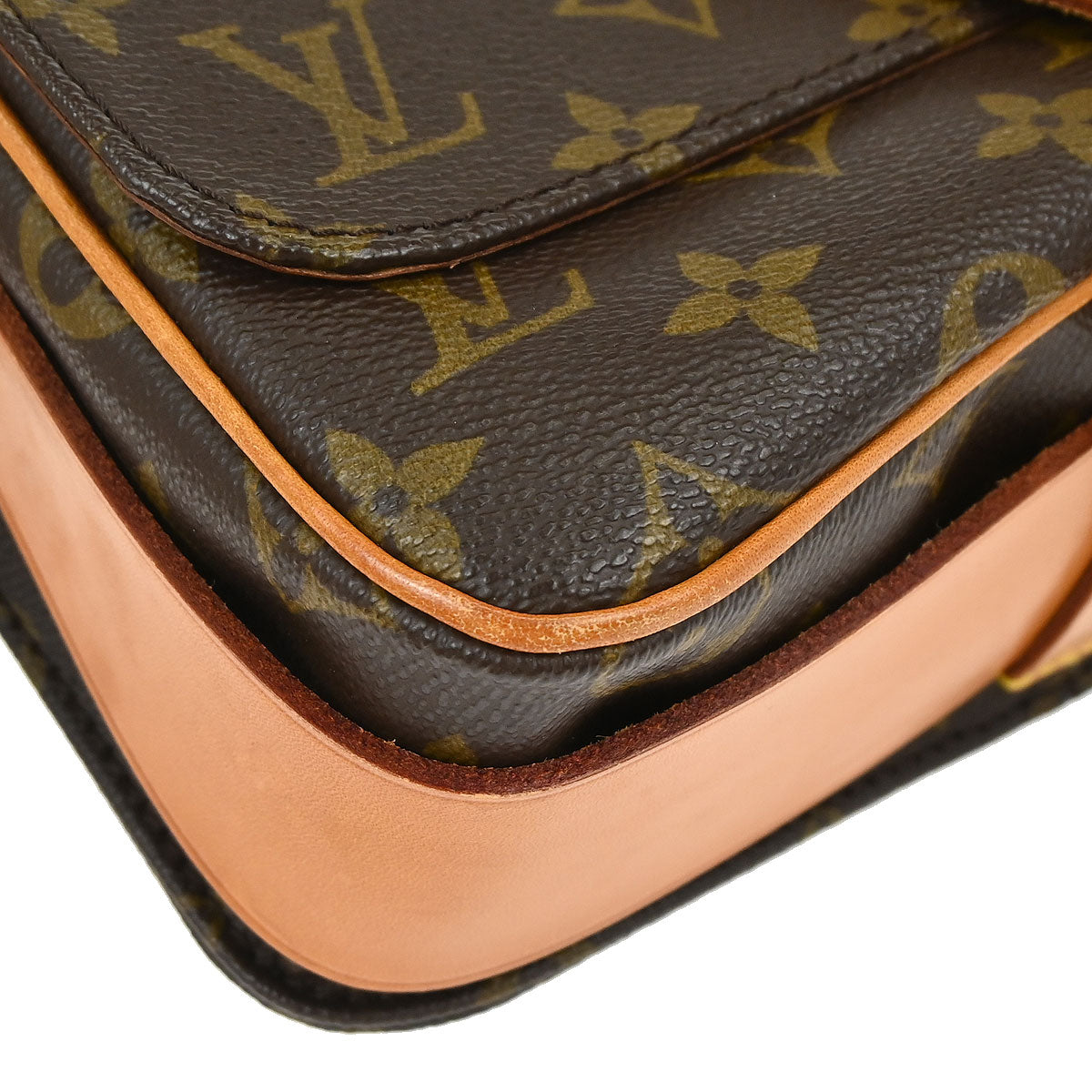 Louis Vuitton Monogram Cartouchiere MM Shoulder Bag M51253
