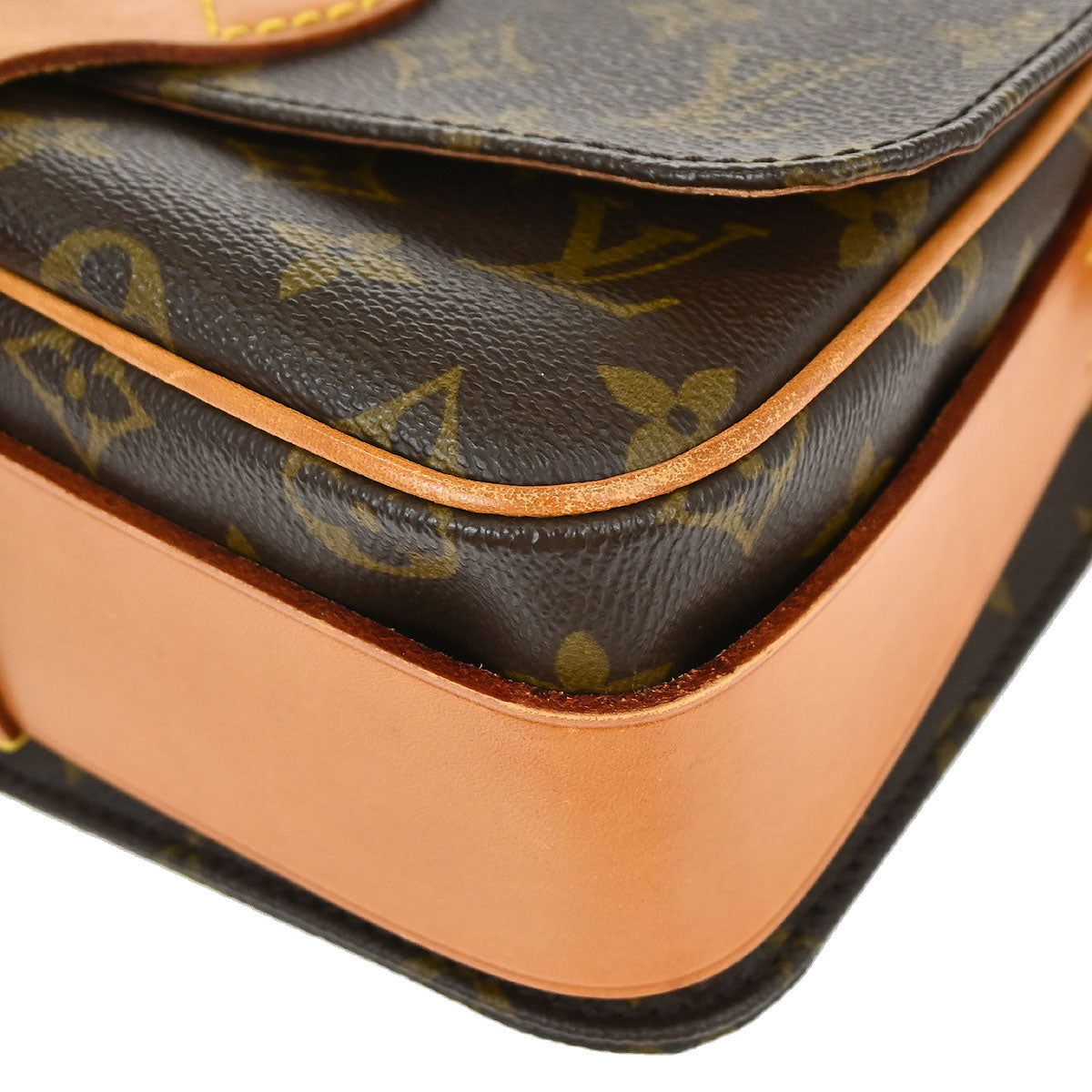 Louis Vuitton Monogram Cartouchiere MM Shoulder Bag M51253